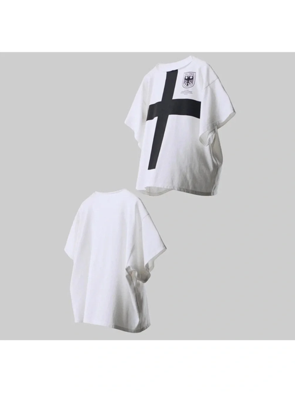 Kanye West Vultures Cross Tee White Boxy Oversized Size L Sealed